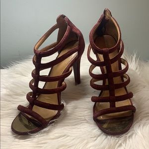 Burgundy heels